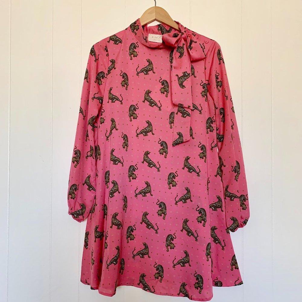 NWT Kaos Jeans Leopard Dress